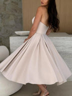 Solid Color Tube Midi Dress (16)