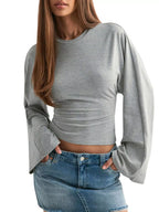 Full Size Long Sleeve Fitted T-shirt Plus (11)