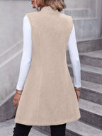 Button-down Longline Vest Coat (4)