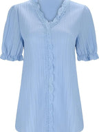 Full Size Lace Detail V-neck Blouse Plus (16)