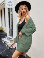 Cable-knit Long Sleeve Cardigan (9)