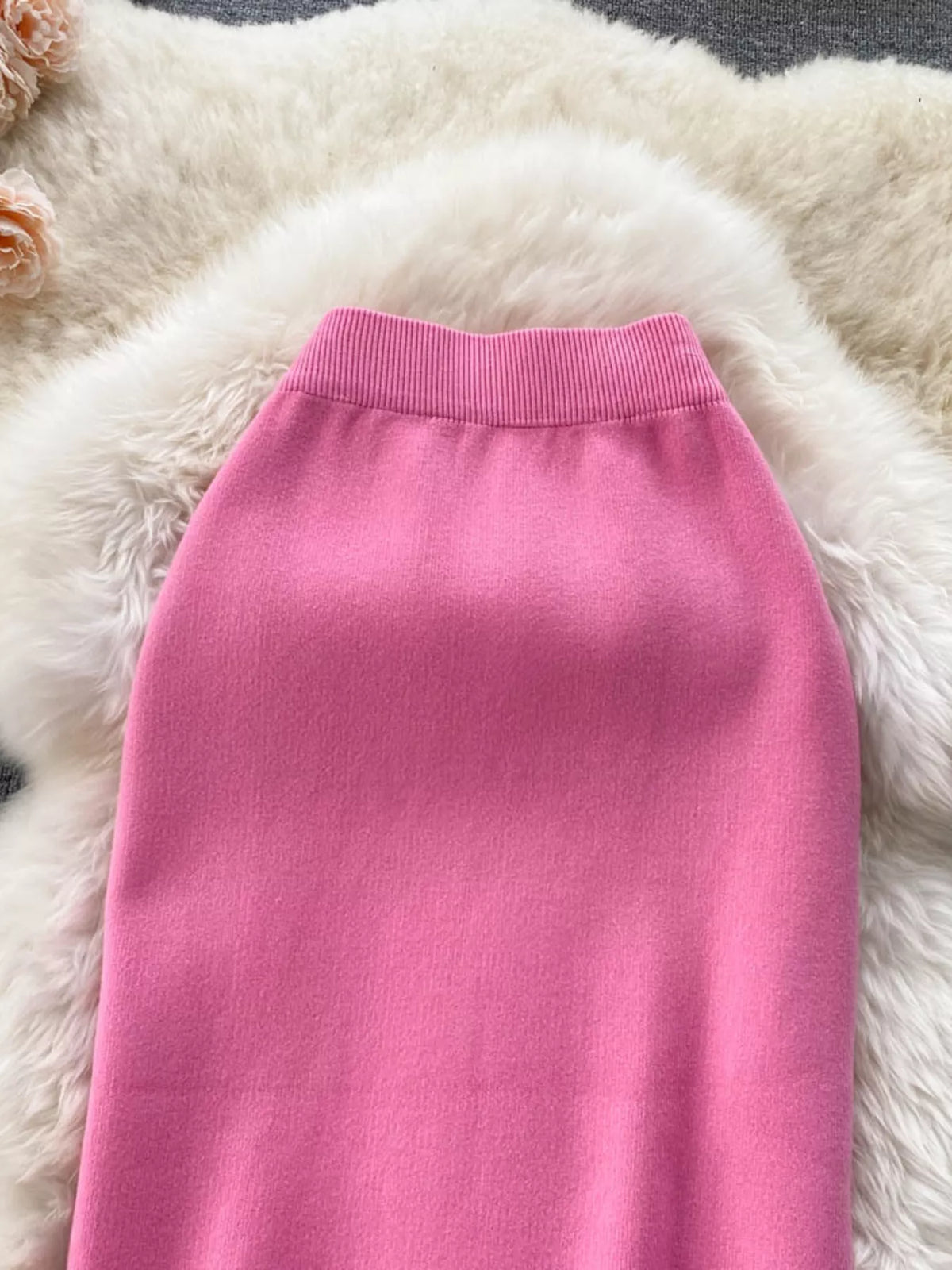 Slit Knit Midi Skirt (3)