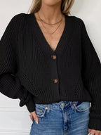 Full Size Chunky Knit Button-down Cardigan Plus (6)