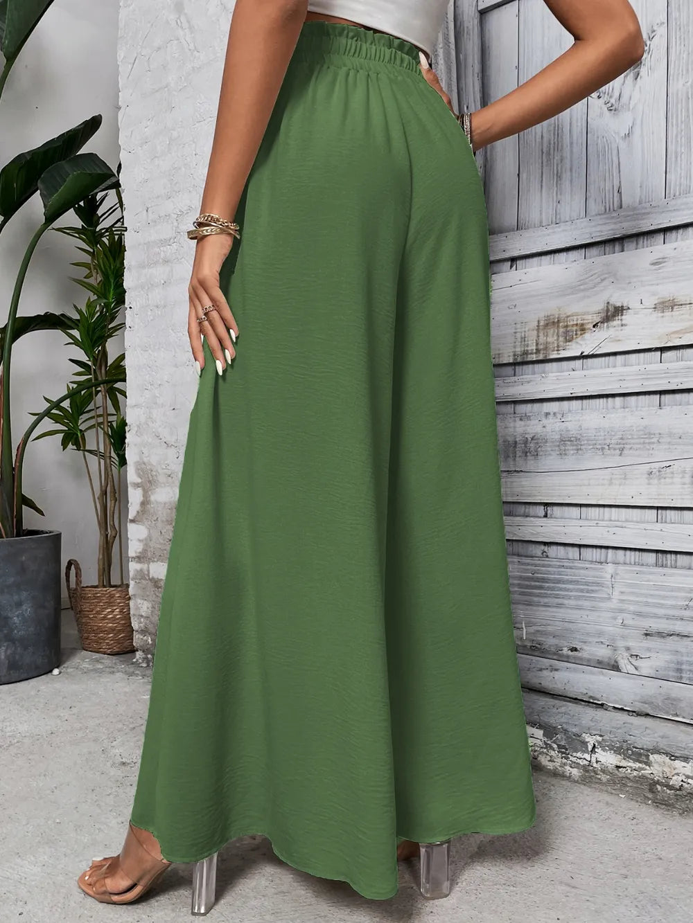 Tied High Waist Wide Leg Pants (13)