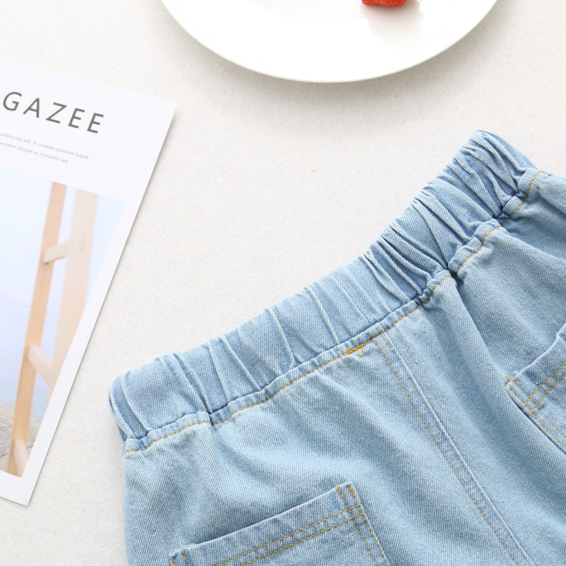 Strawberry Loose Wide-leg Jeans photo 12