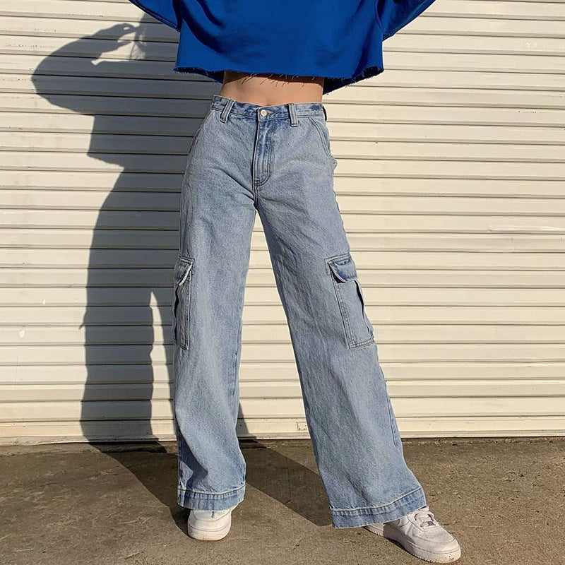 Denim Straight Leg Pants photo 11