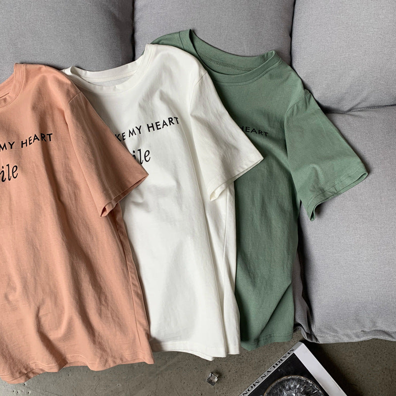 Letter Printed T-shirt White photo 10