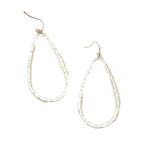 Metal Water Drop Hollow Stud Earrings Simple Pattern variant CJLX194984901AZ