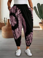 Tie-dye Elastic Waist Pants (3)