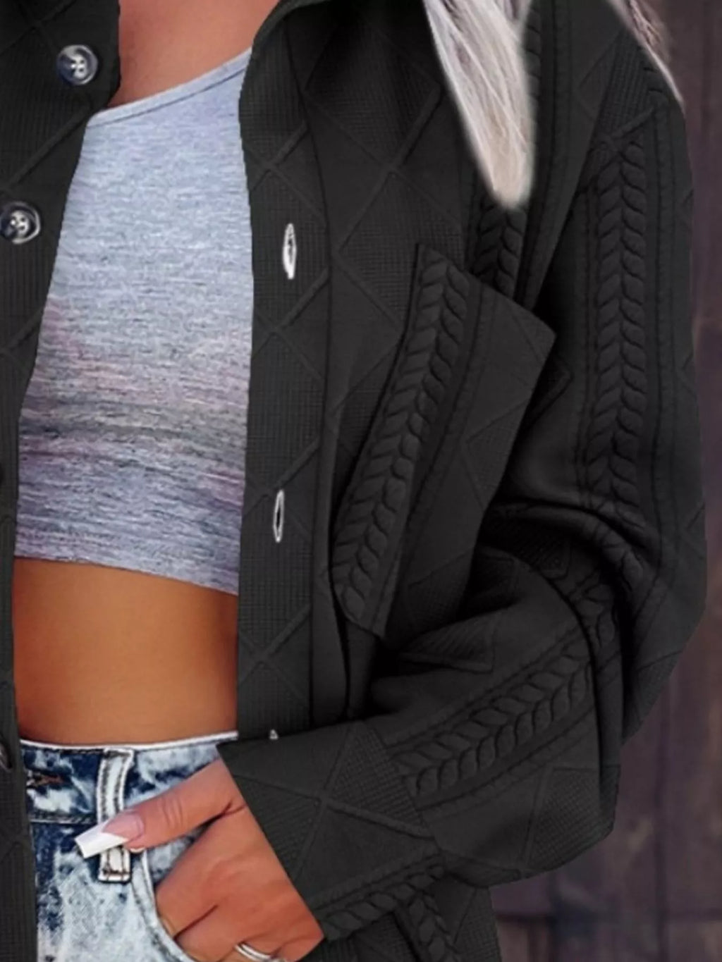 Button Up Long Sleeve Knit Outerwear (3)