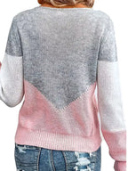 Openwork Block Long Sleeve Sweater (4)