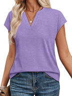 Notched Short Sleeve T-shirt (22)