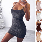 Bright Silk Suspender Mini Dress photo 2