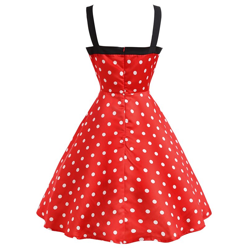 Polka Dot Print Vintage Dress photo 3
