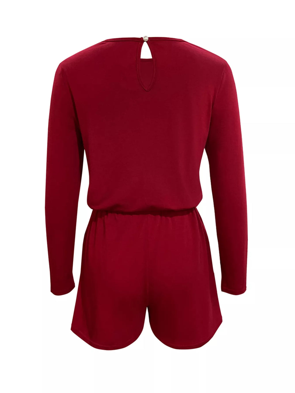 Long Sleeve Drawstring Romper (5)