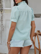 Button Down Striped Short Sleeve Shirt (23)