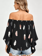 Printed Off Shoulder Blouse (17)