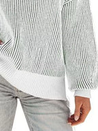 Stripe Dropped Shoulder Sweater (6)