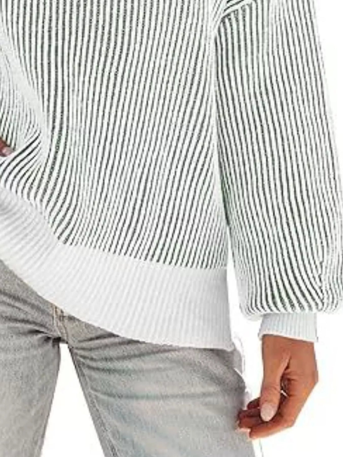 Stripe Dropped Shoulder Sweater (6)