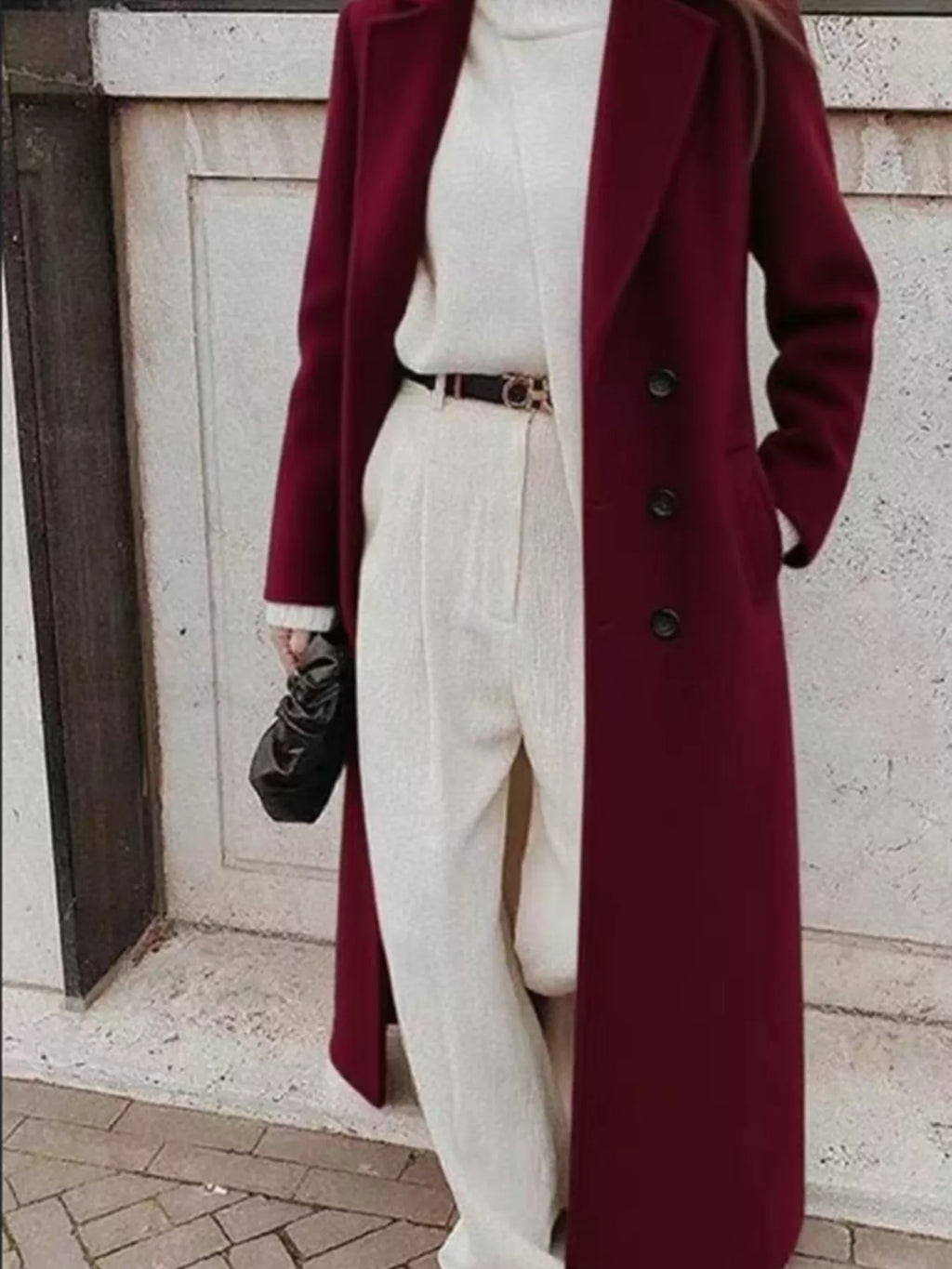 Double-breasted Longline Overcoat (8)