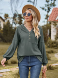 Dropped Shoulder Button-down Hoodie