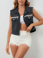 Button Up Denim Vest (10)
