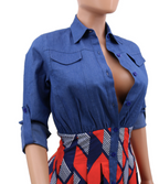 V-neck Oversized Dress photo 2