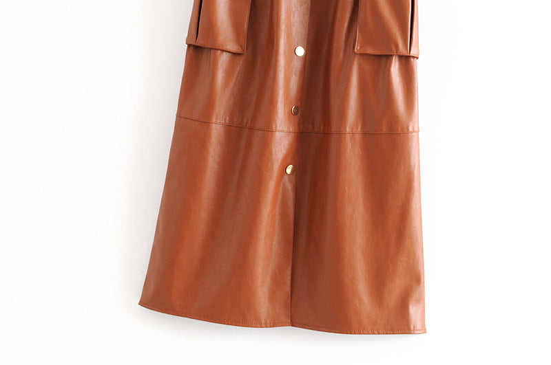 Pu Faux Leather Dress photo 1