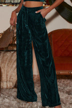 Loose Fit High Waist Long Pants Pockets (21)