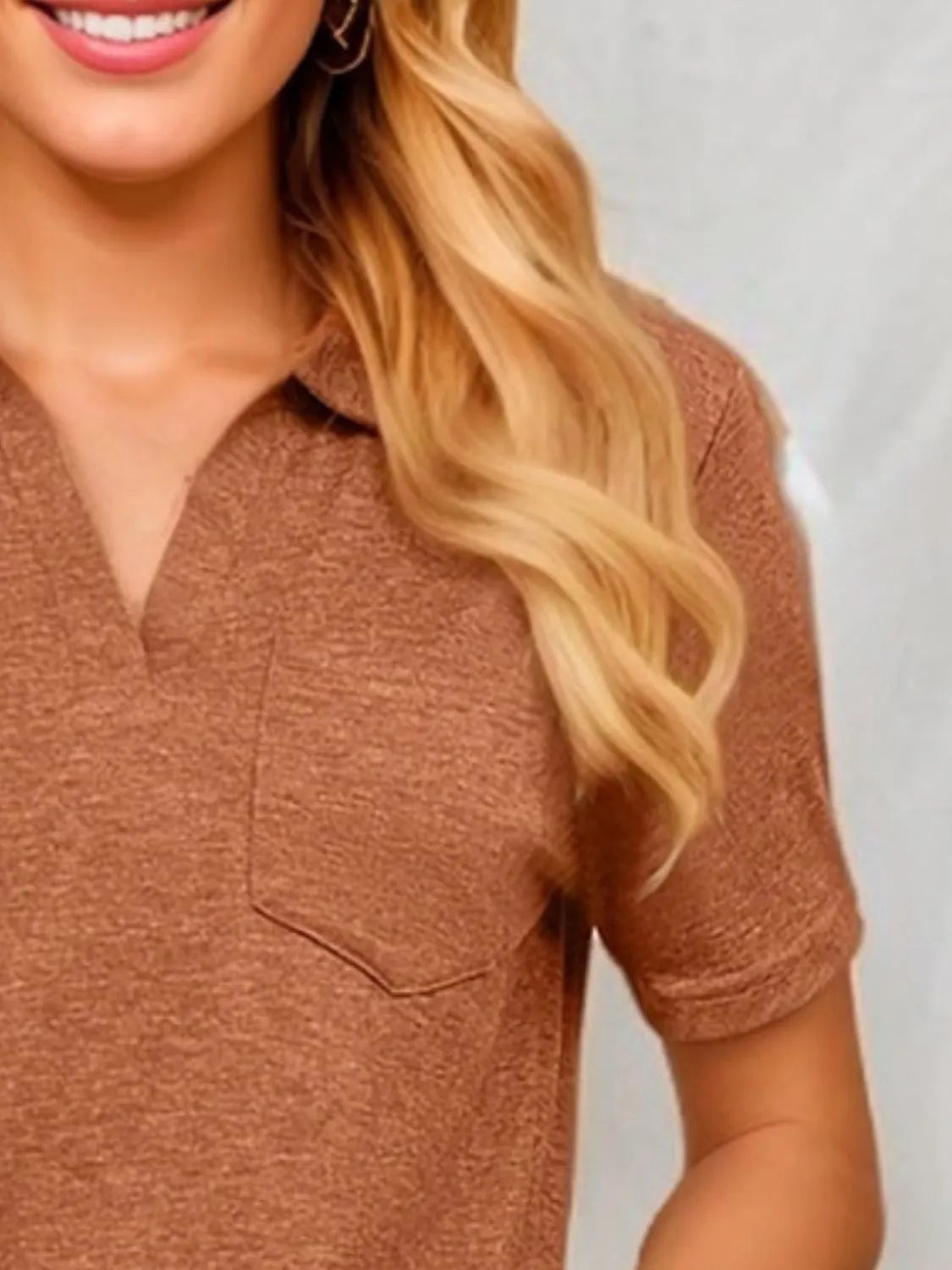 Johnny Collar Short Sleeve Top (14)