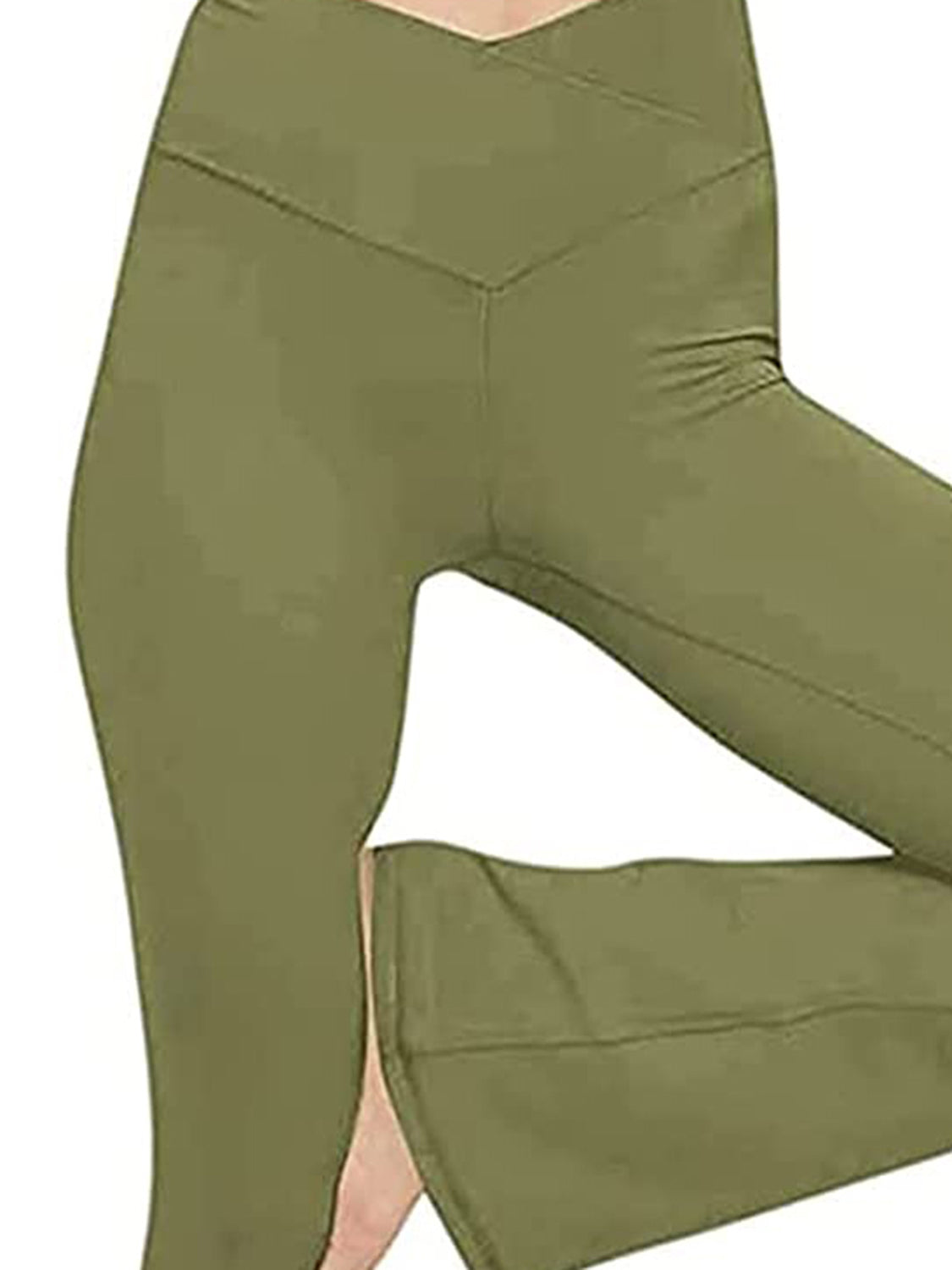 V-waist Bootcut Long Pants (23)