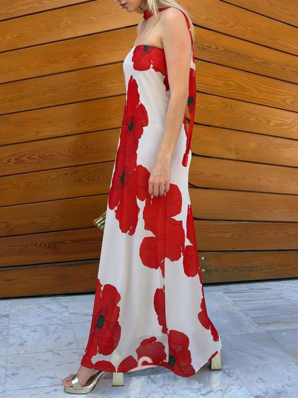 Printed Tube Maxi Dress (12)