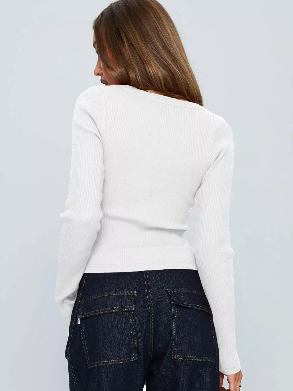 Ribbed Knit Button-down Cardigan (19)