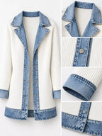 Full Size Denim Trim Ribbed Knit Cardigan Plus (17)