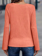 Textured Knit Long Sleeve T-shirt (2)
