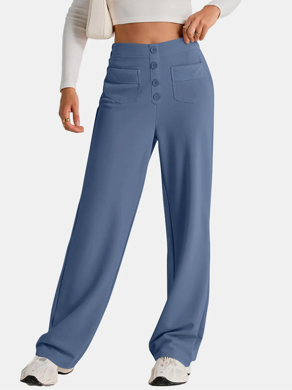 High Waist Wide Leg Pants (2)