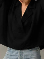 Collared Neck Half Sleeve Blouse (19)