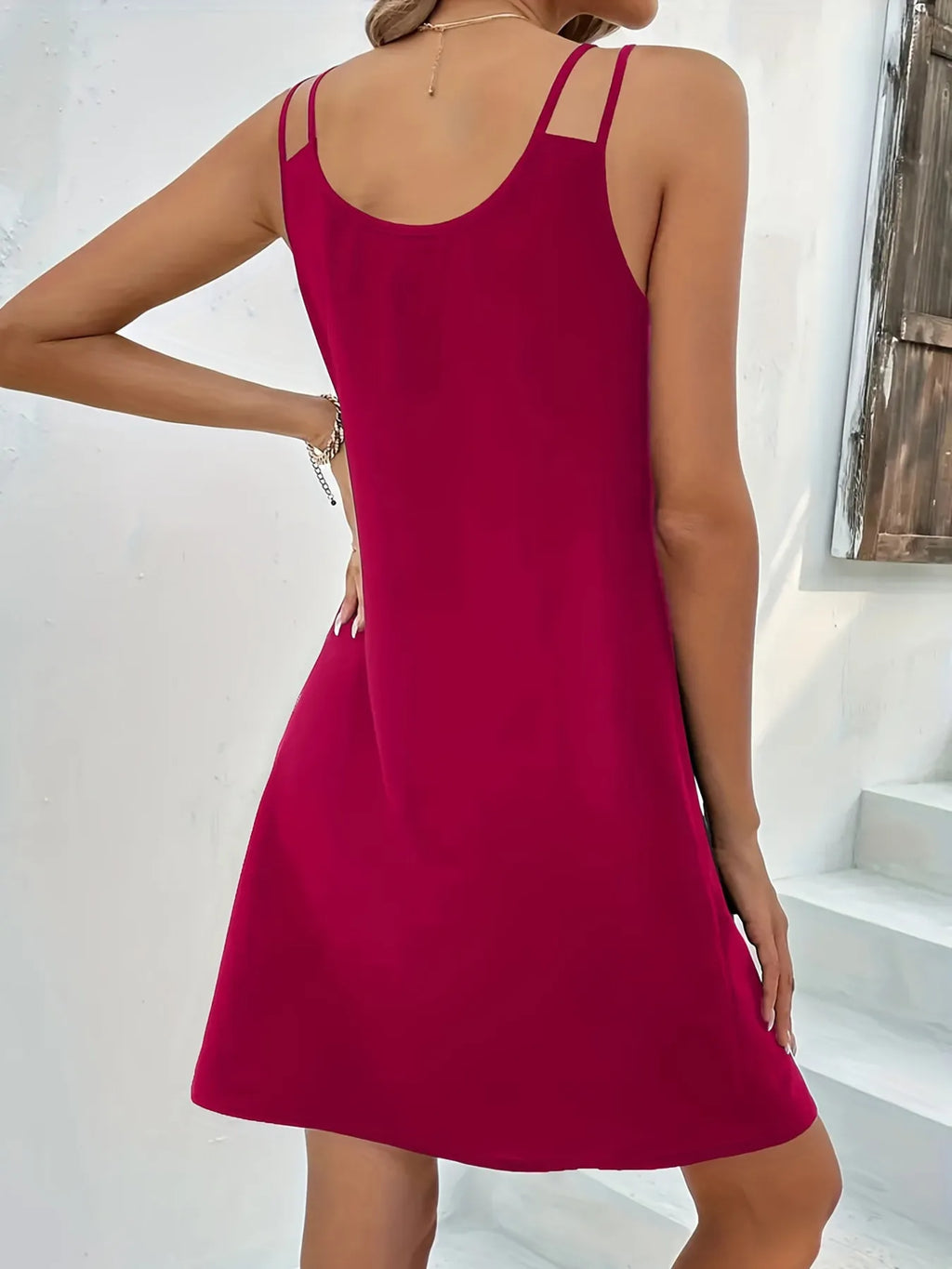 Sleeveless V-neck Summer Tank Dress (16)