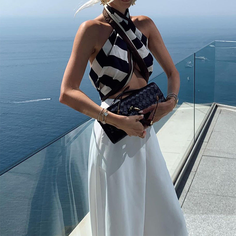 Solid Color Wide-leg Pants photo 2
