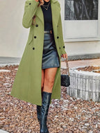 Full Size Double-breasted Longline Trench Coat Plus (11)