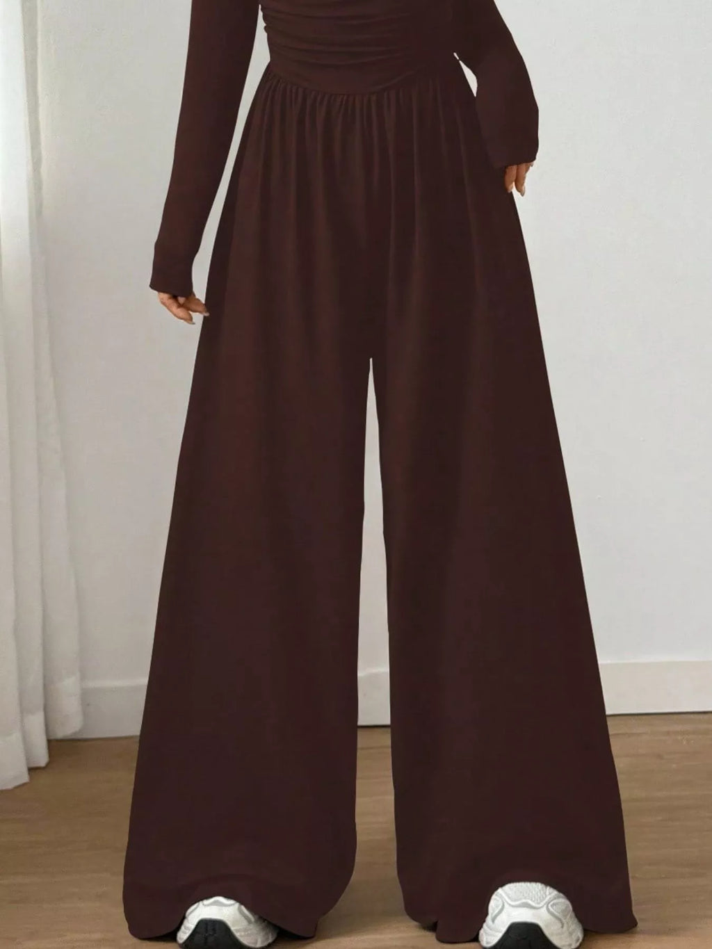 Ruched Square Neck Wide-leg Jumpsuit (15)