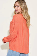 Full Size Ribbed Round Neck Long Sleeve T-shirt (17)