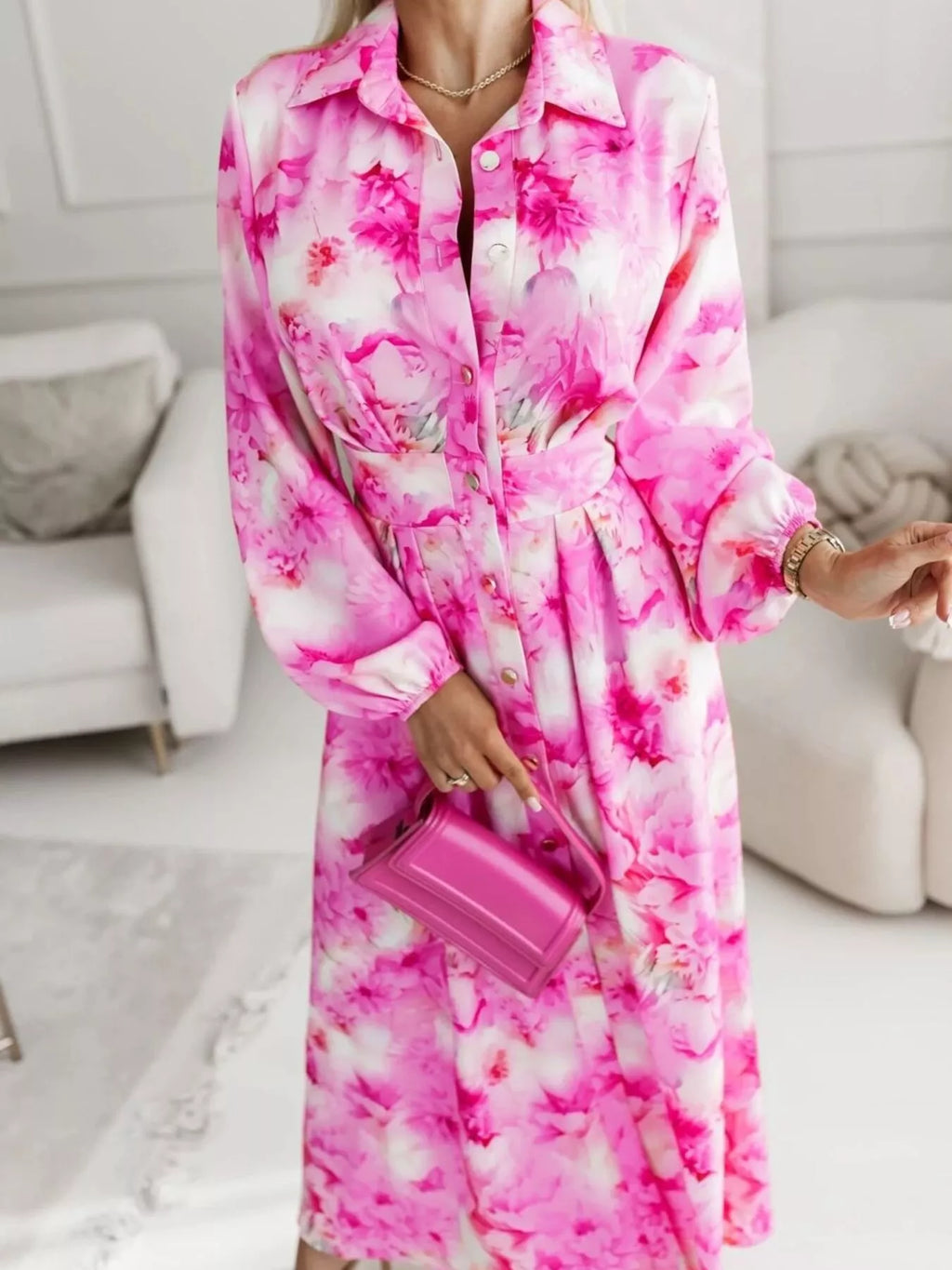 Long Sleeve Maxi Shirt Dress (3)