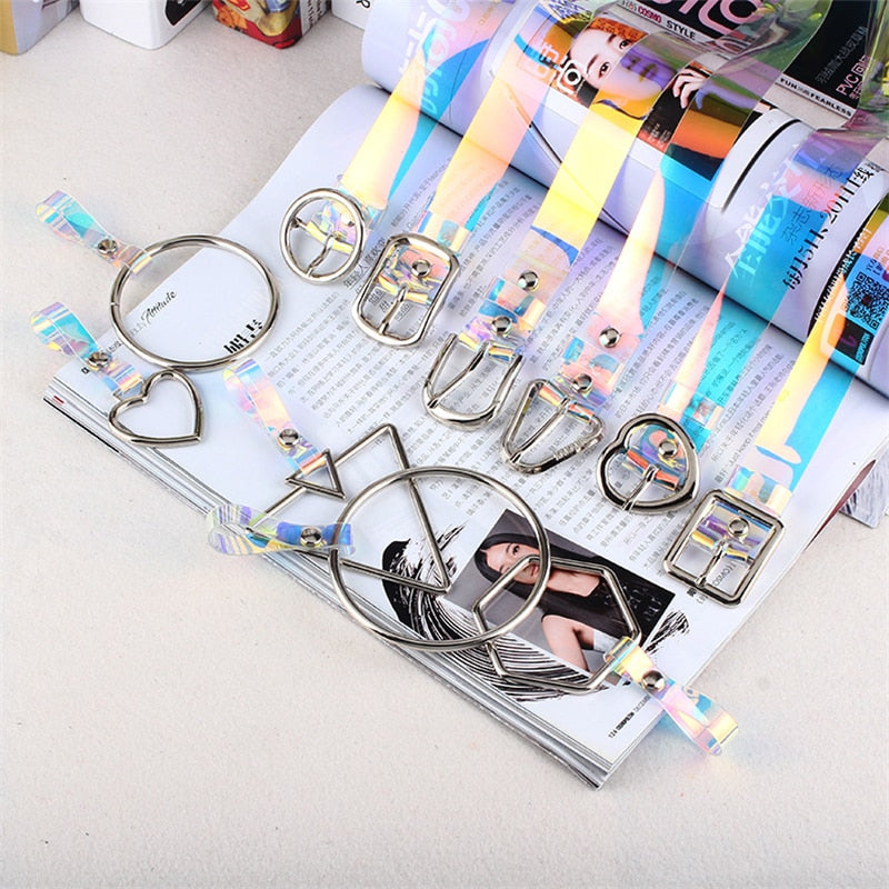 Laser Plastic Transparent Jeans photo 4