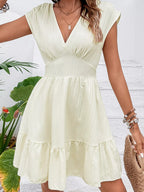 Tiered Cap Sleeve Mini Dress (2)