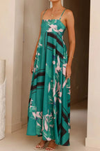 Printed Square Neck Cami Maxi Dress (30)