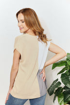 Block V-neck Knit Top (5)