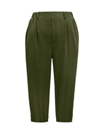 Pleated Detail Pants Pockets (21)