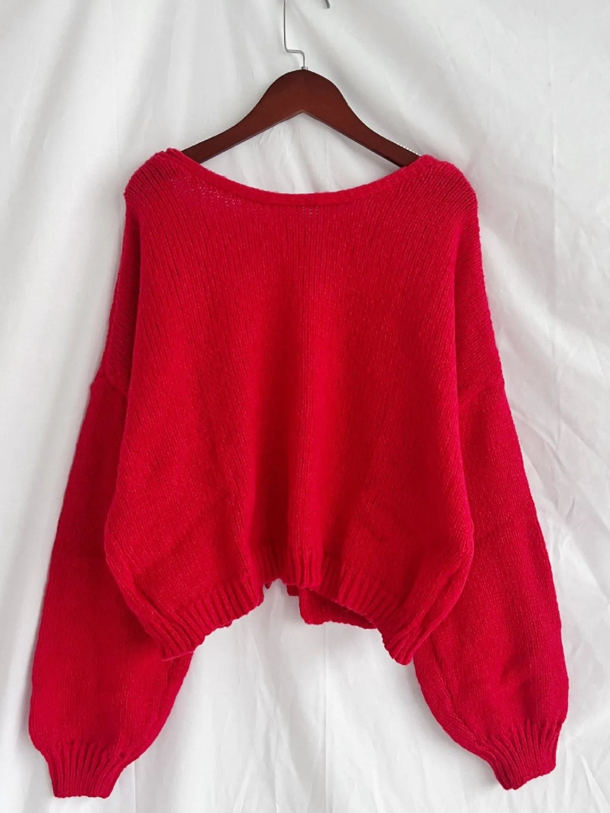 Tied Drop Shoulder Cardigan (8)