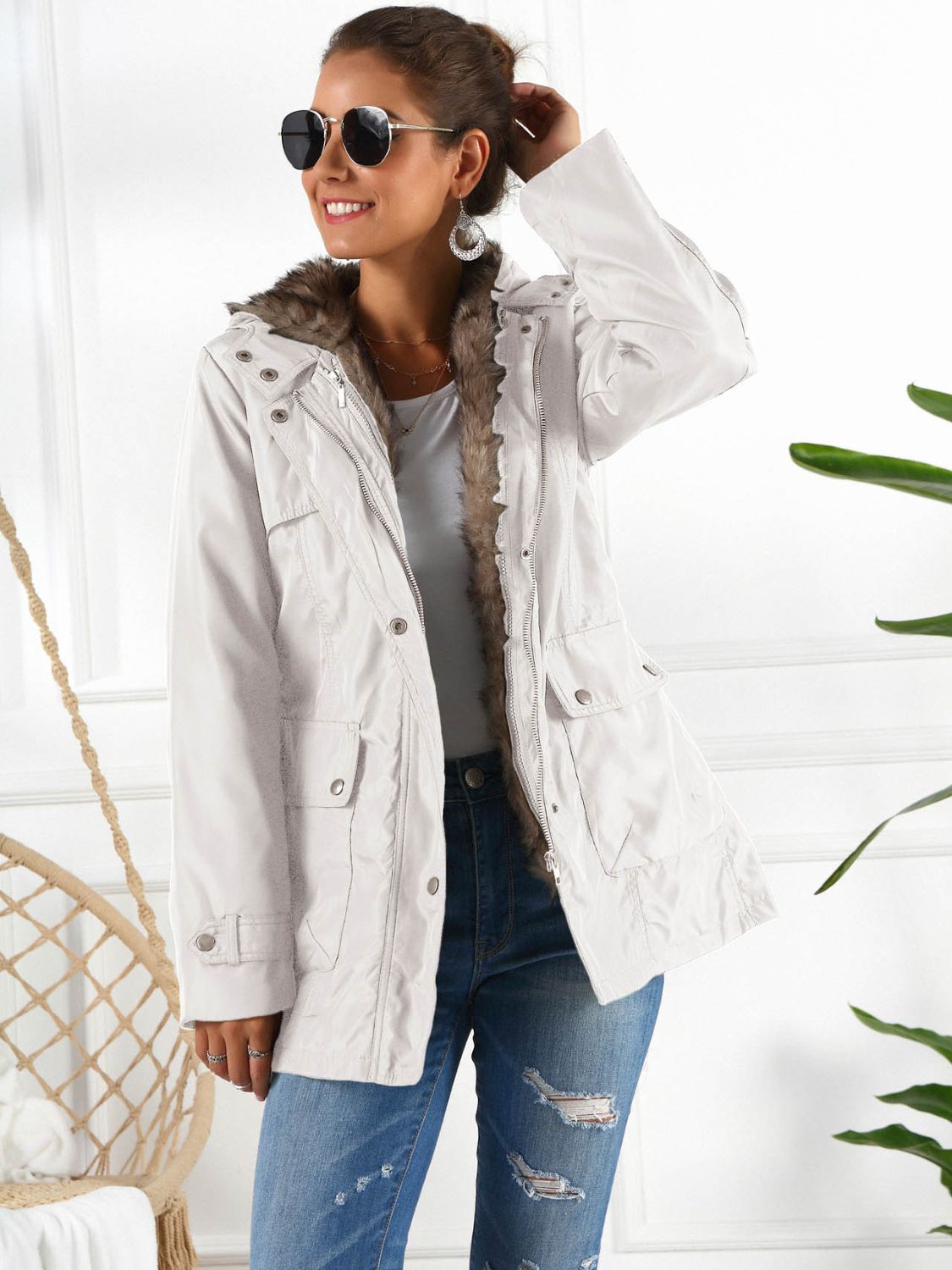 Full Size Hooded Jacket Detachable Liner (three-way Wear) (5)